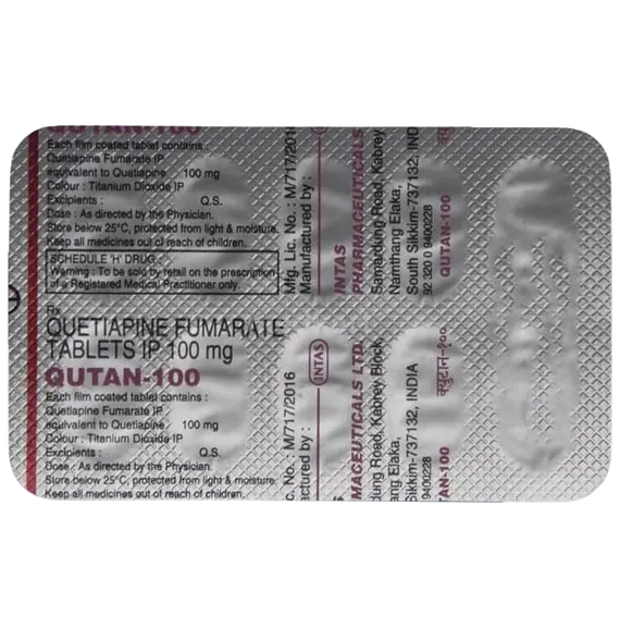 qutan 100mg tablet 10's